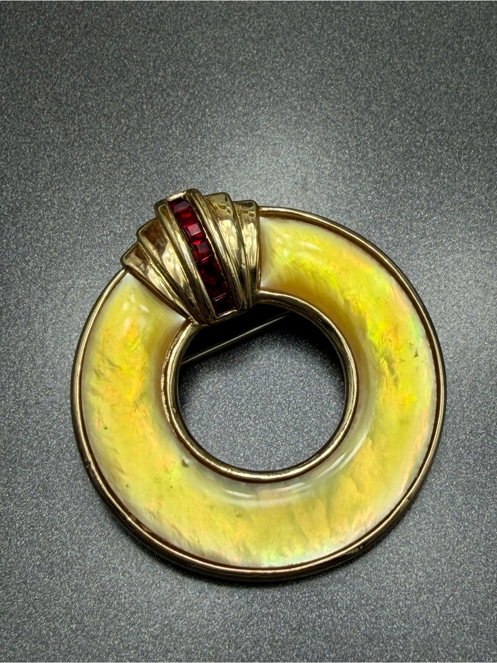 Vintage Butler Art Deco Style Brooch #cz575
